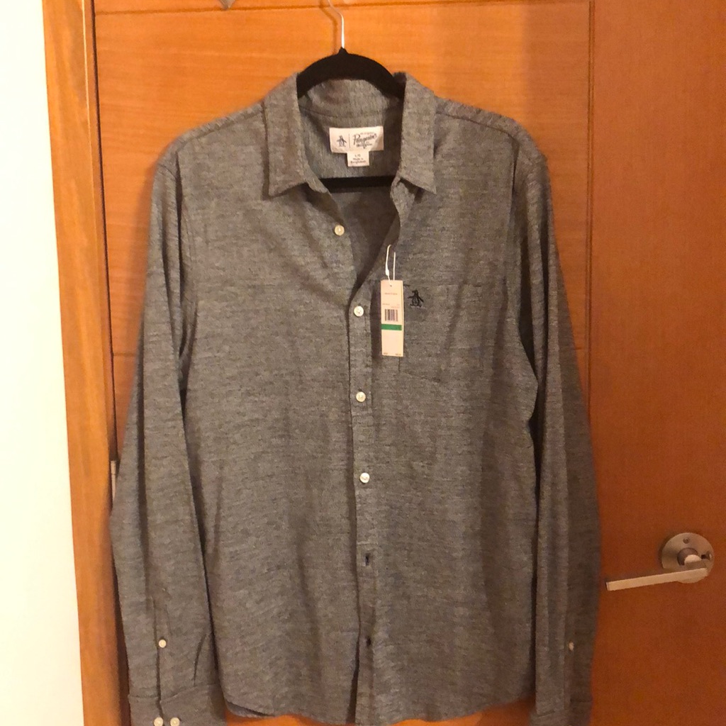 Gray Button-Down